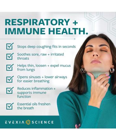 Evexia Science Bronchia Guard - Natural Throat & Respiratory Support Spray with Essential Oils, Fast-Acting Soothing Spray with Menthol, Peppermint & Eucalyptus, Sugar-Free, Alcohol-Free, 2 Fl Oz - Buy Online on GoSupps.com
