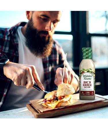 Walden Farms Near Zero Bacon Ranch Dressing 355ml - Delicious and Healthy Option for Salads and More - Buy Online on GoSupps.com