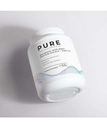 PURE LIFE Advanced Whey Protein Isolate Vanilla 100% Pure & Natural Whey Protein Vanilla Powder Low Carb 48 Servings High Protein Powder for Muscle Recovery and Fast Digestion - Buy Online on GoSupps.com