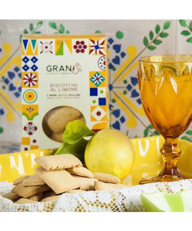 Sicilian Lemon Cookies Grani Si - Handmade Butter Free Dairy Free 210 gr - Buy Online on GoSupps.com