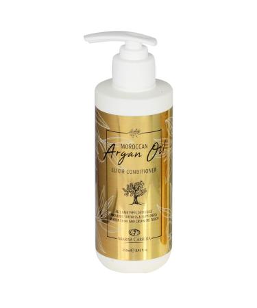 Marisa Carrera Moroccan Argan Oil Elixir Conditioner. Best Hair Conditioner for Damaged Curly Frizzy or Dry Hair.Safe for Color and Keratin Treated Hair.250 ml/ 8.45 fl.oz.