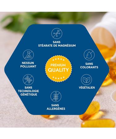 Omega 3 Vegan High Quality Seaweed Oil in High Dose - 1 Capsule per Day 1080mg with 375mg DHA and 125mg EPA for 1 Month - Maximum Bioavailability - Buy Online on GoSupps.com