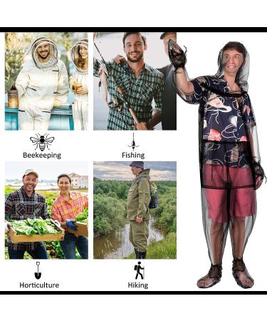 Insect-Proof Mosquito Net Suit with Hood, 2 Sets for Men and Women - Perfect for Outdoor Activities - Buy Online on GoSupps.com