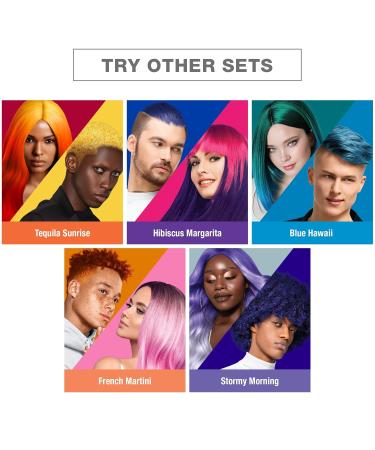 RED by Kiss Hair Color Kit - All-Inclusive Tintation with Bleach & Semi-Permanent Colors (Stormy Morning) - International Shipping Available - Buy Online on GoSupps.com