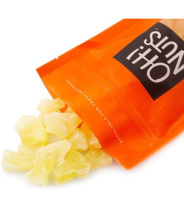 Fresh Dried Pineapple Chunks - 1.5lb Bulk Bag | Sweet Tropical Fruit Bites for Snacking & Baking | Low Sugar, Sodium & Cholesterol | High Fiber & Antioxidants | Dairy Free | 24oz - Buy Online on GoSupps.com