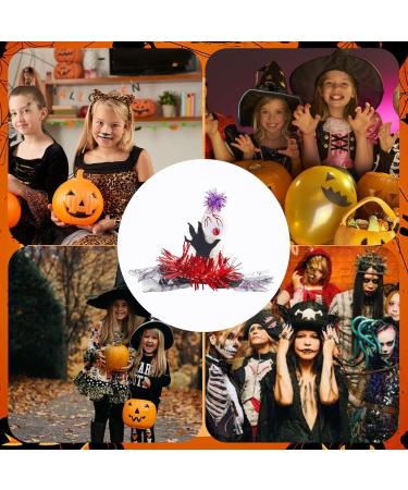 Halloween Clips | Black Glittery Animal Gauze Hairpin - Halloween Headdress Decor Non-slip Holiday Black Glittery Hairpin for Adults Kids - Buy Online on GoSupps.com