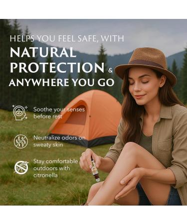 5-Pack Essential Oil Roll-On Set - Frankincense Lavender Citronella Tea Tree & Peppermint for Wellness - Buy Online on GoSupps.com