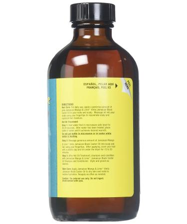 Mango & Lime Black Castor Oil Amla 4oz - Nourishing Hair Treatment | Pack of 1 - Buy Online on GoSupps.com