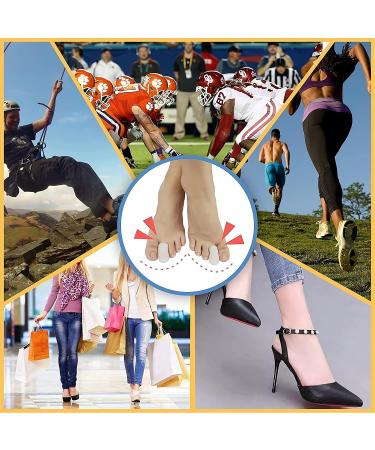 Gu Cheng Toe Protector Silicone Toe Covers - Set of 10 for Ingrown Toenails, Corns, Blisters, Hammer Toes - Beige - Buy Online on GoSupps.com