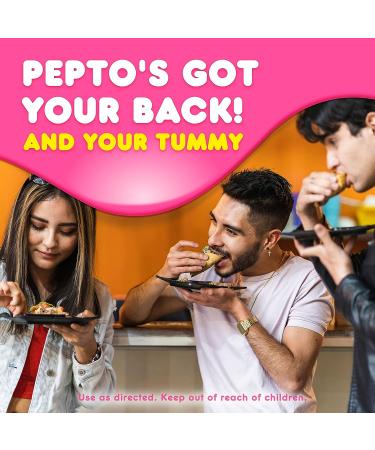PEPTO Bismol Chews - Fast and Effective Digestive Relief - 72 Chewable Tablets, Berry Mint Flavor - Buy Online on GoSupps.com