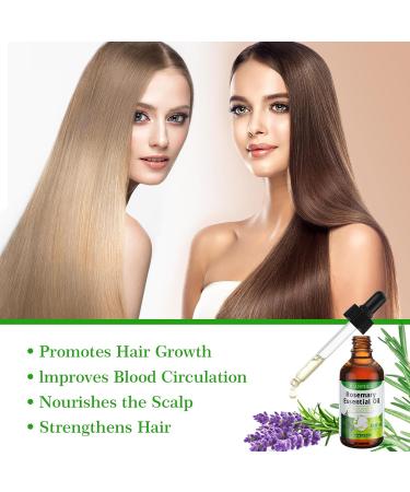Organic Rosemary Essential Oil for Hair Growth & Skin Care - 4.04 fl oz | Strengthening Hair & Eyelash Oil - Buy Online on GoSupps.com