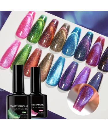 Magnetic - 8 Bottles of Magnetic Glitter Gel Long-Lasting Finishing Manicure Accessories for Women and Girls - Buy Online on GoSupps.com