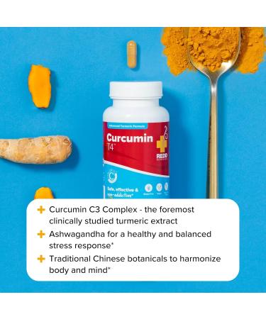 Redd Remedies, Curcumin T4, Advanced Turmeric Formula, 60 Vegan Capsules - Buy Online on GoSupps.com