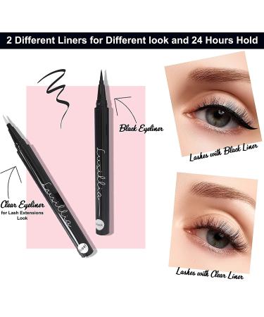 Luxillia Magnetic Eyeliner & Eyelash Kit - 8D Natural Look, Waterproof, 7 Pairs, Free Applicator - Buy Online on GoSupps.com