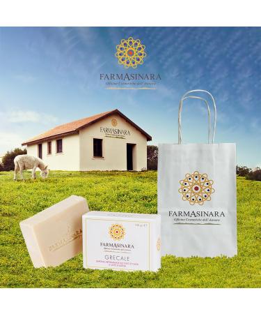 FarmAsinara Bar of Soap with Olive Oil and Donkey Milk Rich in Vitamins Artisan Cold Saponification Process. Made in the Asinara National Park. - Buy Online on GoSupps.com