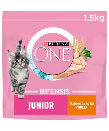 PURINA ONE Bifensis Junior | Chicken Kitten Dry Food | 1.5 kg Bag | Pack of 6