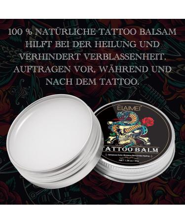 P-Beauty 2 Pack Aloe Vera Tattoo Aftercare Balm 30g - Fresh Tattoo Cream - Aftercare & Aftershave - Tattoo Aftercare Balm Moisturizes & Nourishes Skin - Tattoo Protection Cream - Buy Online on GoSupps.com