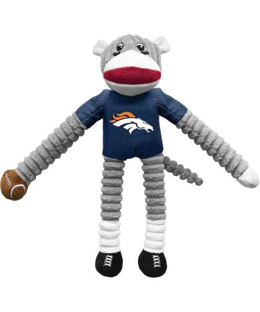 Shop LittleArth NFL Denver Broncos Dog Toy Set - Monkey & Flying Disc | Unisex | Perfect for Pets & Broncos Fans - Buy Online on GoSupps.com