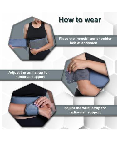 Buy Toilet Shoulder Support Bandage | Youth Shoulder Stabilizer & Compression Bandage for Rotator Cuff Surgery - Size 3 (36-40) | International Shipping Available - Buy Online on GoSupps.com