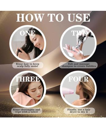 GkgWuxf Hair Loss Shampoo 250ml Anti Thinning Shampoo Natural Strengthening Conditioner for Volumizing Deep Cleansing Soothing Scalp - Buy Online on GoSupps.com