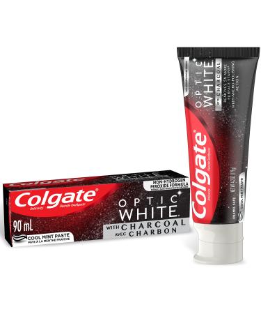Colgate Optic White with Charcoal Toothpaste Cool Mint Paste 90 mL