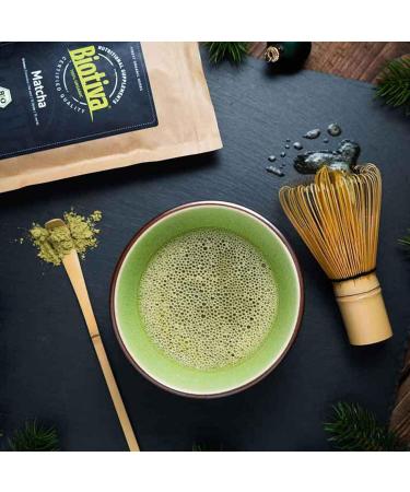 Good Organics Biotiva MatchaTea Organic 200g 2x100g Original Matcha Powder Tea Latte Smoothies Valuable Biomatcha 100 sustainable cultivation Packed and checked in Germany DEECO005 - Buy Online on GoSupps.com