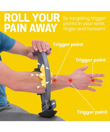 Rolflex Arm & Leg Massager for Tennis & Golfer's Elbow, Carpal Tunnel, Tendonitis - Trigger Point Relief for Wrist, Hand, Calf, Foot & Thigh - Active Release - Buy Online on GoSupps.com