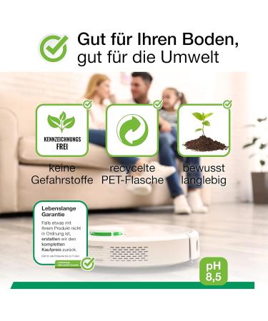 Biohy Wischroboter Cleaning Agent (2x1L) | Soil Cleaner for Wooden Floors | Laminate & Parquet Care | Strip-Free Shine | Low-Foam Concentrate - Buy Online on GoSupps.com