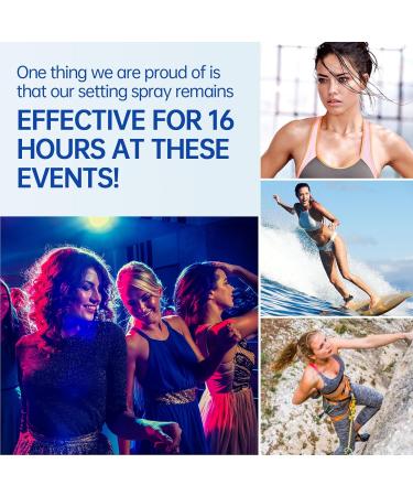 Powerful Makeup Setting Spray Long Lasting Face Mist with Water proof & Sweat Proof 360 Ultra-Fine Nano-Scale Nozzle Make It Non-Sticky & Non-Clogging Pores Hyaluronic Acid Make Up Spry(4oz) - Buy Online on GoSupps.com