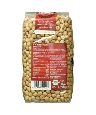 Buy Davert Organic Chickpeas 500g - Premium Quality & International Shipping | Healthy Plant-Based Protein - Buy Online on GoSupps.com