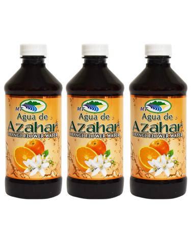 Agua De Azahar 8 Oz Orange Flower Blossom Water 3-Pack