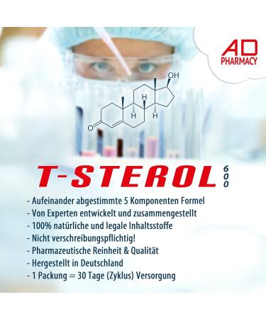 T-Power Complex Booster - T Sterol 600 - Original High-Dose Muscle Building Capsules - Monthly Pack - Made in Germany - International Shipping Available - Buy Online on GoSupps.com