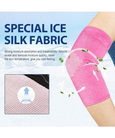AVIDDA Women's Elbow Support (1 Pair) - Antislip Compression Sleeves for Tennis & Golfers Elbow Relief - Pink - Size L - Buy Online on GoSupps.com
