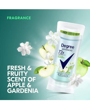 Degree Advanced Antiperspirant Deodorant for Women - 72-Hour Apple & Gardenia Protection, 4-Pack (2.6 oz Each) - Buy Online on GoSupps.com
