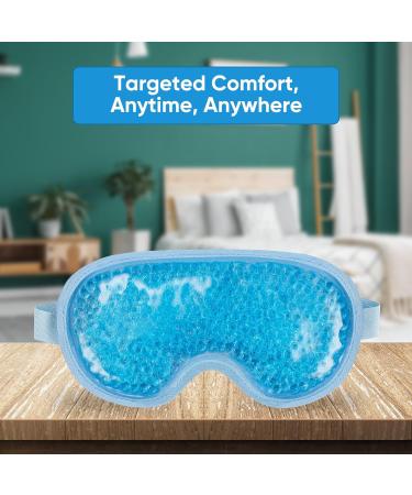 ASAB Cooling Eye Mask Gel Eye Mask with Soft Plush Double Sided Eye Mask for Puffy Eyes Reduces Headache Migraine Sinus Pain Reusable Cold Compress Eye Mask for Hot Cold Use Ice Eye Mask for Dry Eyes - Buy Online on GoSupps.com