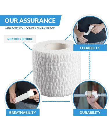 Oly Grip Weightlifting Tape  Stretch Sports Tape for Wrist and Hand Use  6 Rolls  White - Buy Online on GoSupps.com