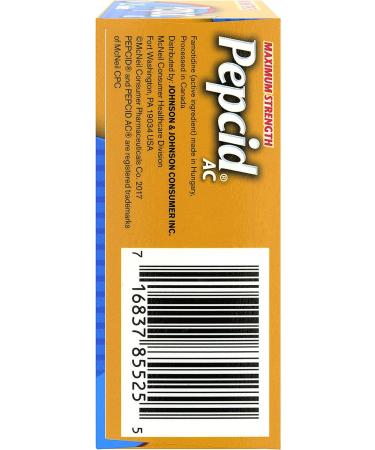 Pepcid AC Maximum Strength 20mg Famotidine - 25ct for Heartburn Prevention & Relief - Buy Online on GoSupps.com