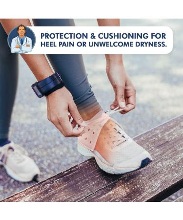 Dr. Frederick's Original Gel Heel Guards - 4ct | Heel Pain Relief - Plantar Fasciitis - Bone Spurs - Gout Relief | Soft Gel Cushions - Buy Online on GoSupps.com
