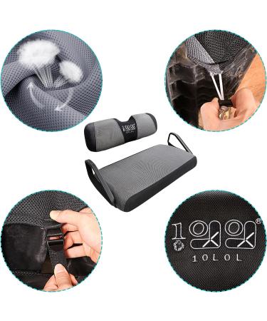 10L0L Universal Golf Cart Seat Covers - Durable Breathable Material - EZGO TXT RXV Club Car DS - Brown-Grey/Black - Easy Install - Buy Online on GoSupps.com