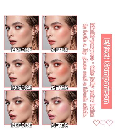 Shop 3 Colors Milk Cooling Water Jelly Tint 3-in-1 Blush & Lip Gloss Long-Lasting Moisture Multi-Use Milk Tint Stick for Lips & Cheeks - International Shipping Available - Buy Online on GoSupps.com