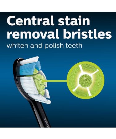 Philips Sonicare DiamondClean Replacement Toothbrush Heads - 4 Black Heads (HX6064/95) - Buy Online on GoSupps.com