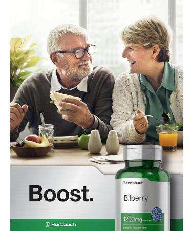 Horb ach Bilberry Fruit Extract 1200mg | 100 Capsules | Vegetarian Non-GMO Gluten Free Supplement - Buy Online on GoSupps.com