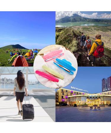 Portable Toothbrush Holder - 4PCS Travel Toothbrush Storage Case | Outdoor & School Use - Buy Online on GoSupps.com