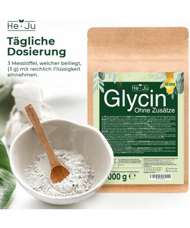 Buy 1000g Glycin Powder - Pure Vegan Amino Acid 330 Portions Lab-Tested Additive-Free | Premium Quality 1kg - Buy Online on GoSupps.com