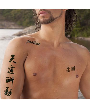 Chinese Characters Temporary Tattoo - 130+ Designs, Realistic Fake Word Tattoos, Waterproof & Long-lasting - Perfect Christmas Gift - Buy Online on GoSupps.com