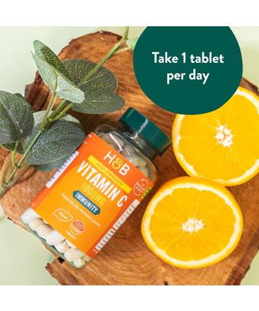 Holland & Barrett Vitamin C 1000mg 120 Tablets - Immune Support Supplement - Buy Online on GoSupps.com