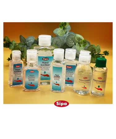 SIPA 1 oz Cherry Scent Hand Sanitizer - Pack of 24 | Travel Size with Aloe and Vitamin E | Includes 2 Keychain Holders - Buy Online on GoSupps.com