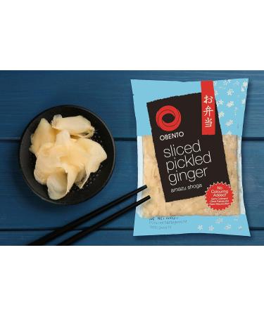 Obento Sliced Pickled Ginger - 1kg Pack | Premium Pickled Ginger for Sushi & Asian Dishes - International Shipping Available - Buy Online on GoSupps.com
