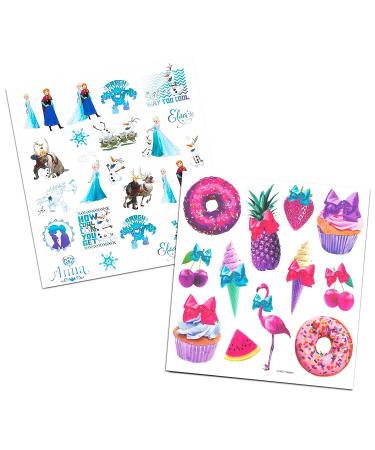 Mega Assortment of 200 Temporary Tattoos for Toddler Girls - Featuring Minnie Mouse, Disney Princess, JoJo Siwa, Hello Kitty, and More! - Buy Online on GoSupps.com