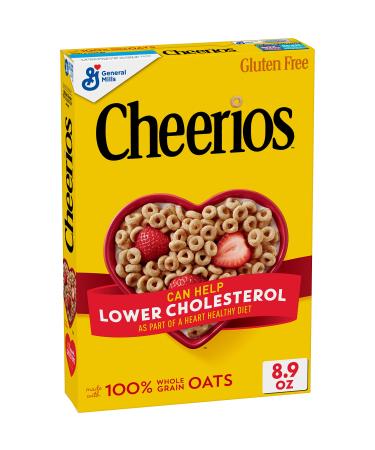 Cheerios Heart Healthy Cereal, Gluten Free Cereal with Whole Grain Oats, 8.9 OZ
